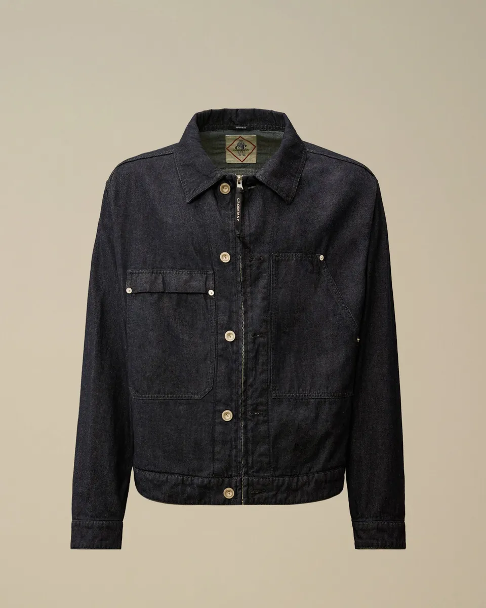 C.P. Company 20MOW161A Giacca Uomo Denim Blue cotone