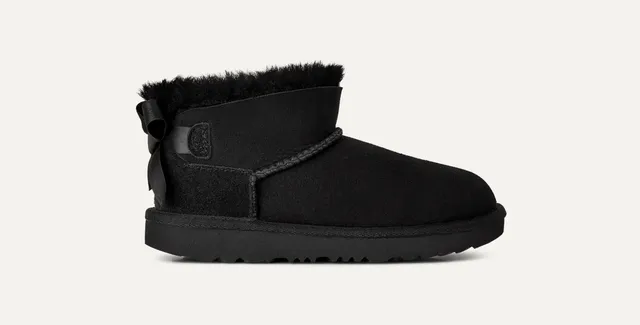 UGG Ultra Mini Bailey Bow 1185920K Scarponcino Nera Black