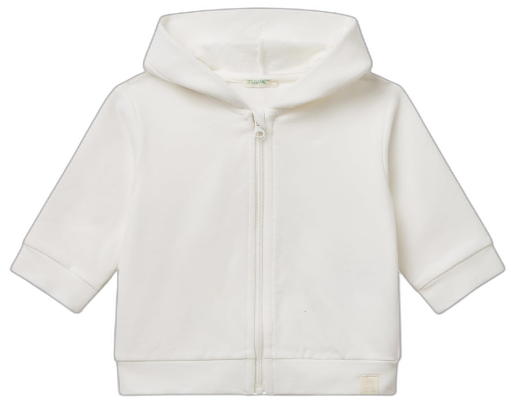 Benetton Felpa Neonato Zip Cappuccio Cotone Taglia 62