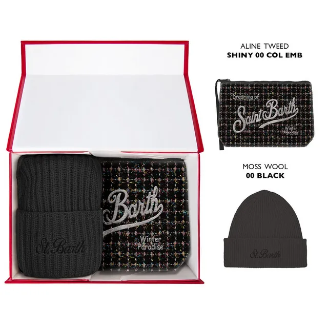 MC2 Saint Barth Christmas Box set tweed nero donna