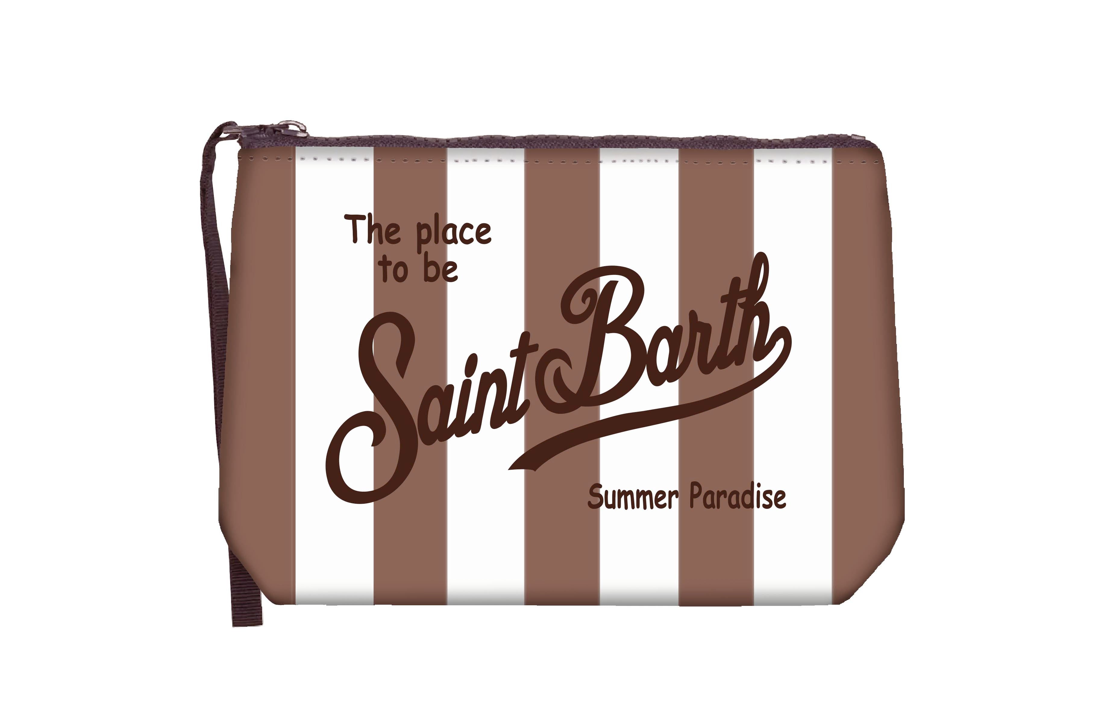 MC2 Saint Barth Aline 09242L Pochette Stripes Pop Marrone