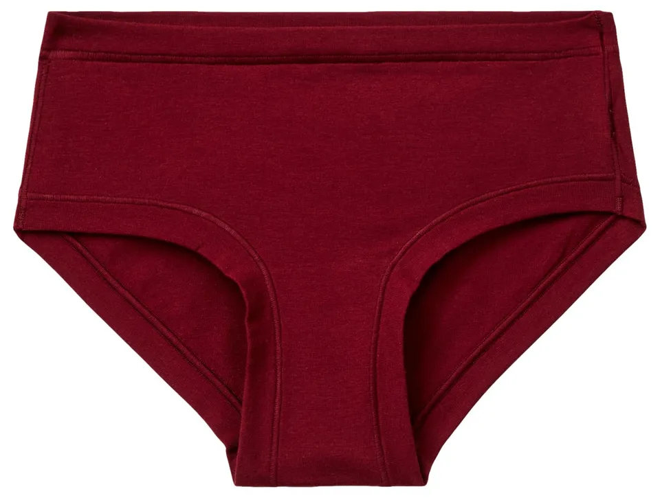 Benetton Slip Donna Fianco Alto Rosso Jersey Elastico