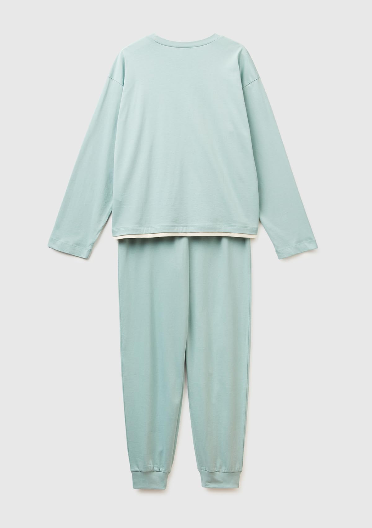 Benetton Set Pigiama Donna S jersey stelle manica corta