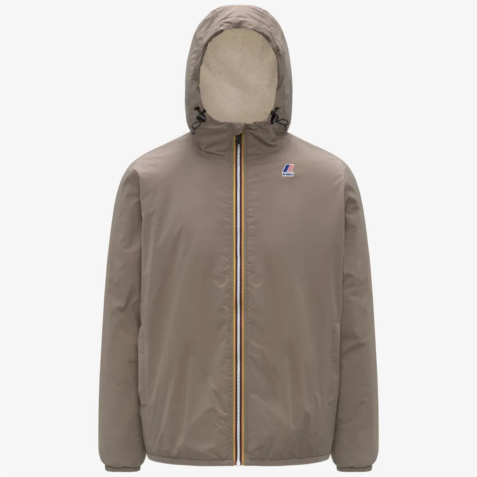 K-Way Le Vrai Claude giacca uomo beige taupe