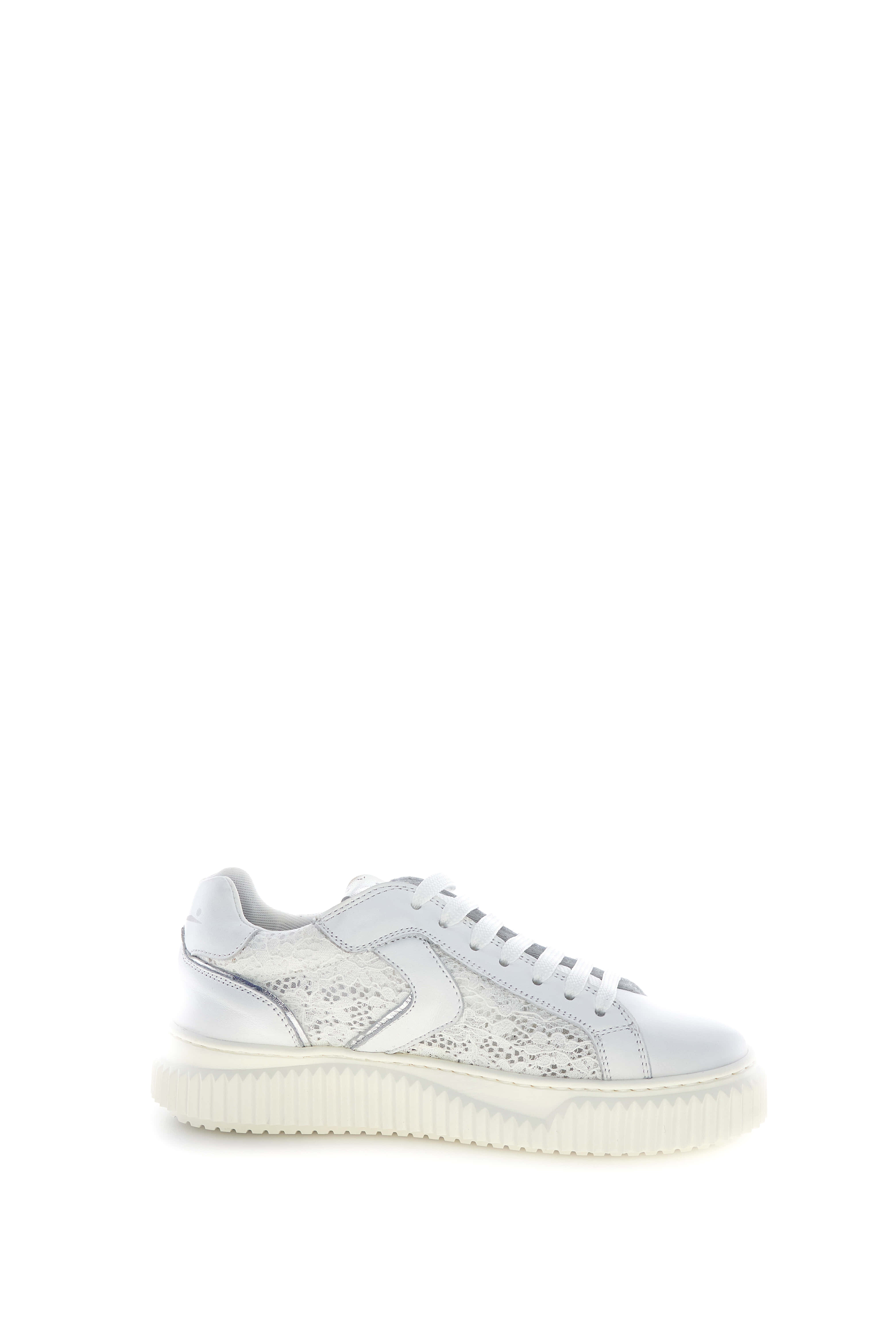 Voile Blanche Lipari Mesh sneakers bianco argento donna