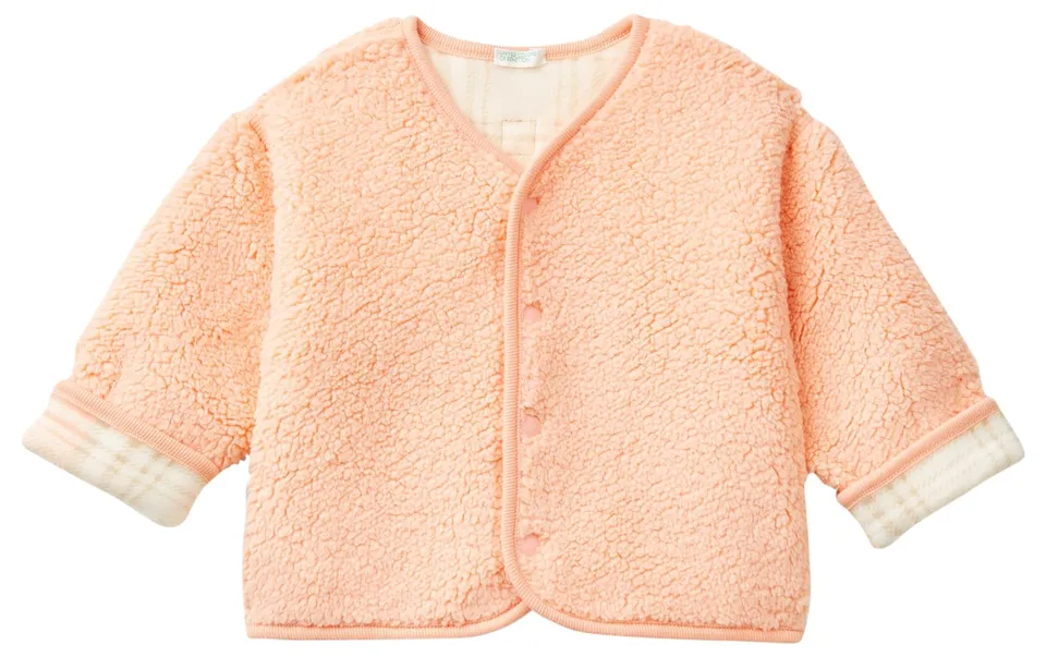 Benetton Cardigan Bomberino Pelliccia 62 Bimba