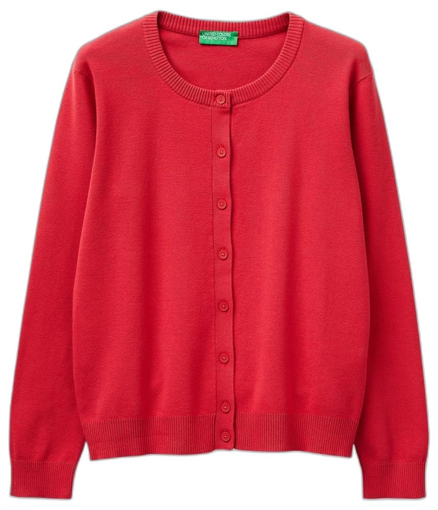 Benetton Maglieria 1C19D502P Cardigan Donna Blu XXS Aperto