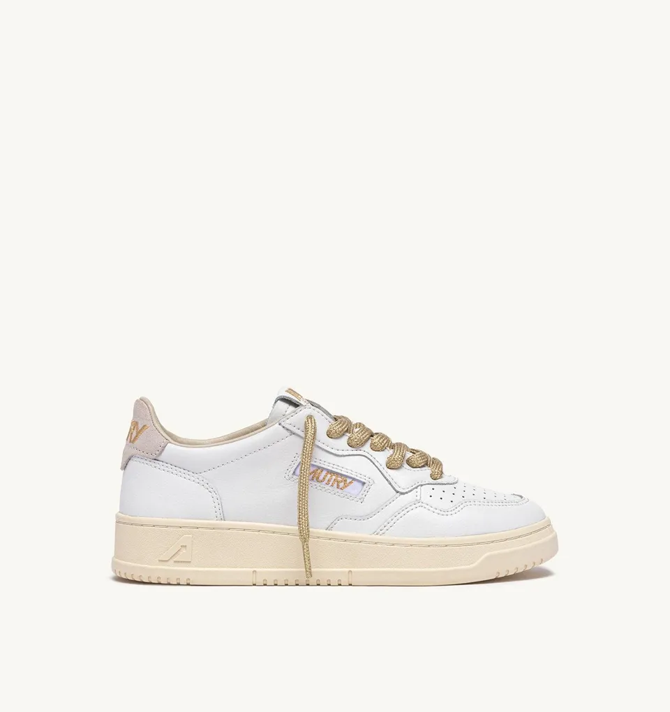 Autry Medalist AULW-SW01 sneakers bianche oro