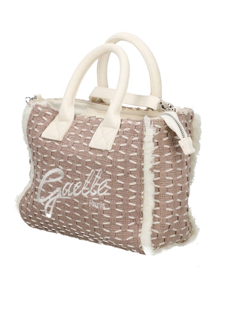 Gaelle Paris GAACW03183 Shopper Donna Beige Logo Cotone