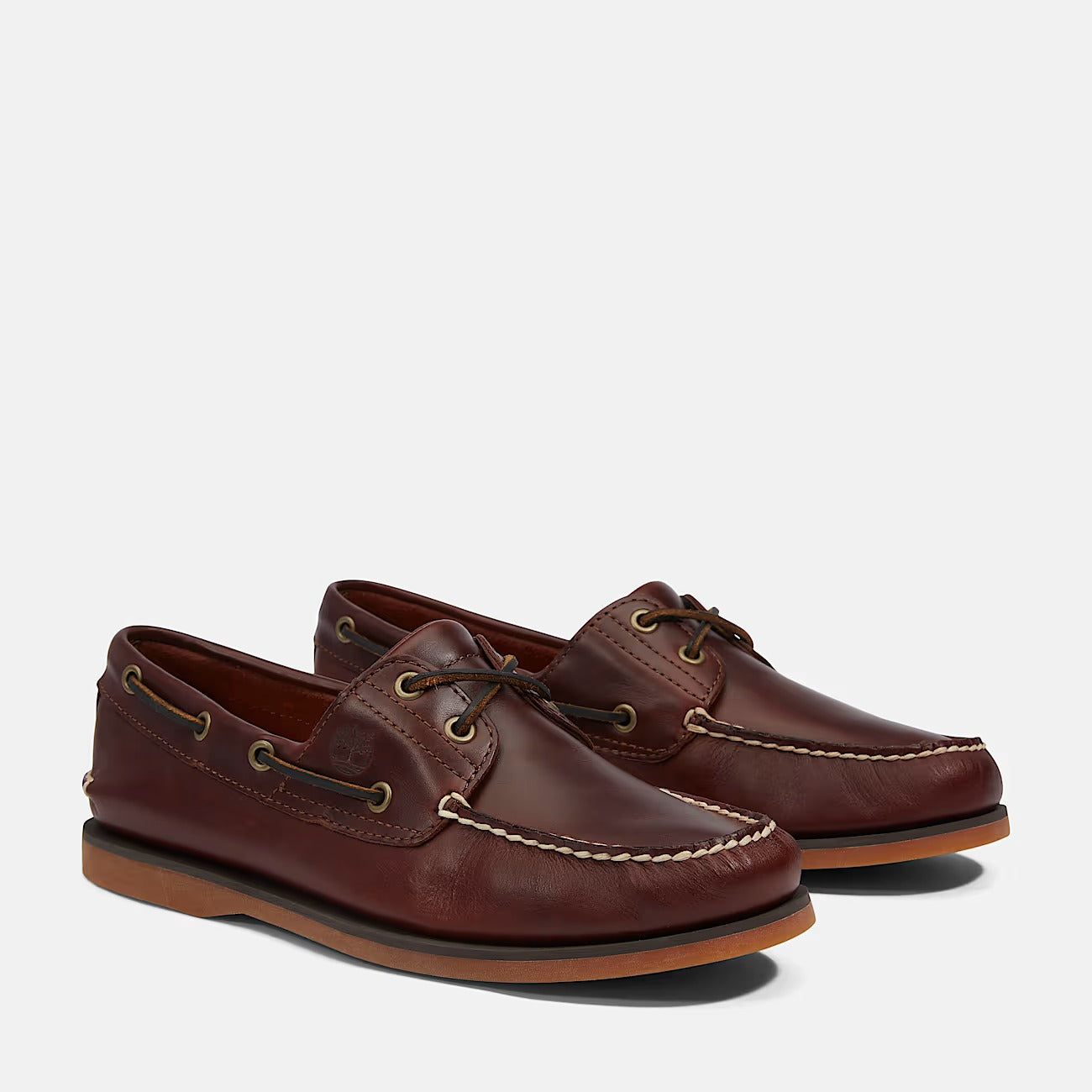 Timberland Classic 2-Eye TB0250772 mocassino uomo Brown pelle