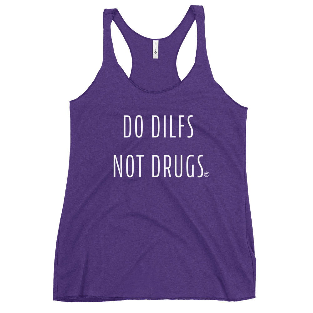 Pure Trash Do Dilfs canotta donna nero vintage racerback