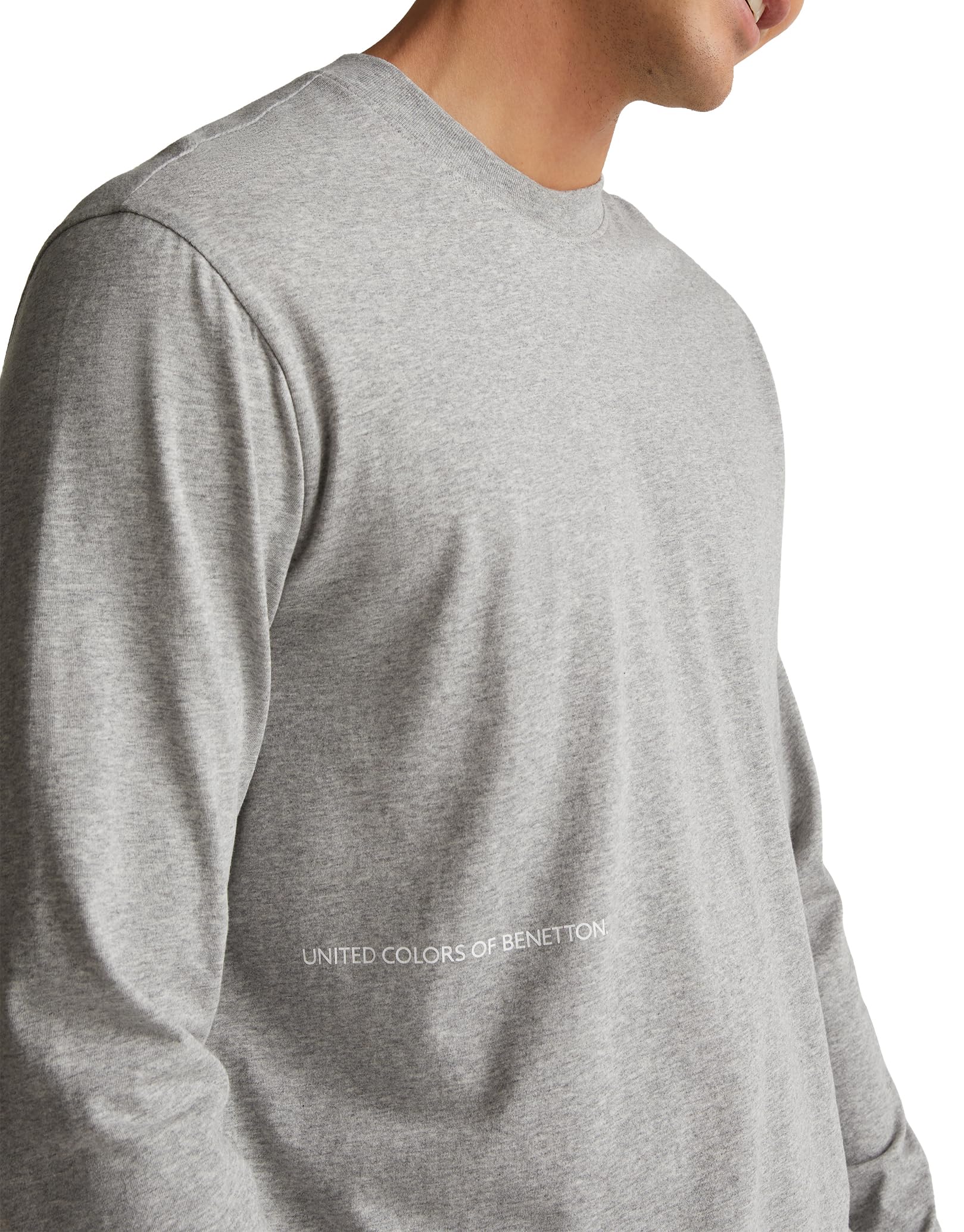 Benetton 30964m021 Maglia Pigiama Uomo Jersey Stampa