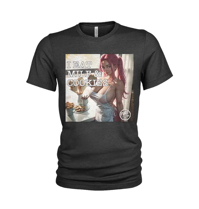Pure Trash Mens T-Shirts Eat MILF Cookies maglietta Black