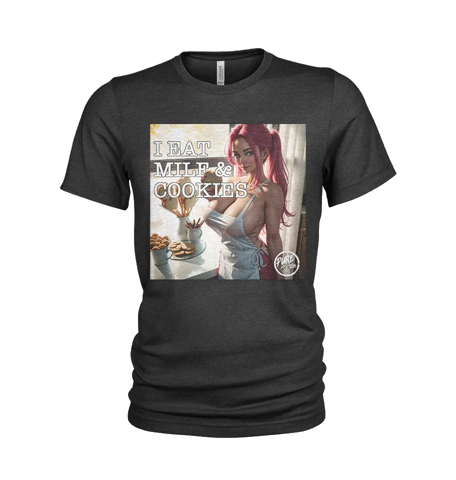Pure Trash Mens T-Shirts Eat MILF Cookies maglietta Black