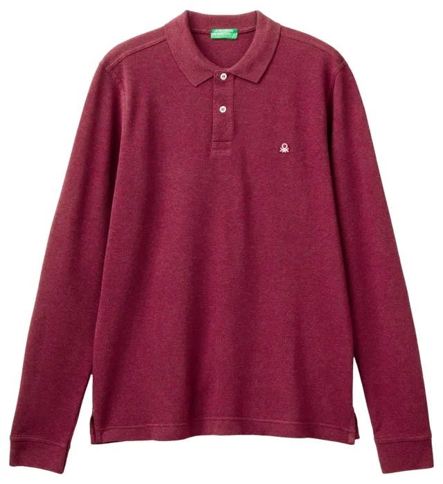 Benetton Polo Uomo Cotone Organico Melange L