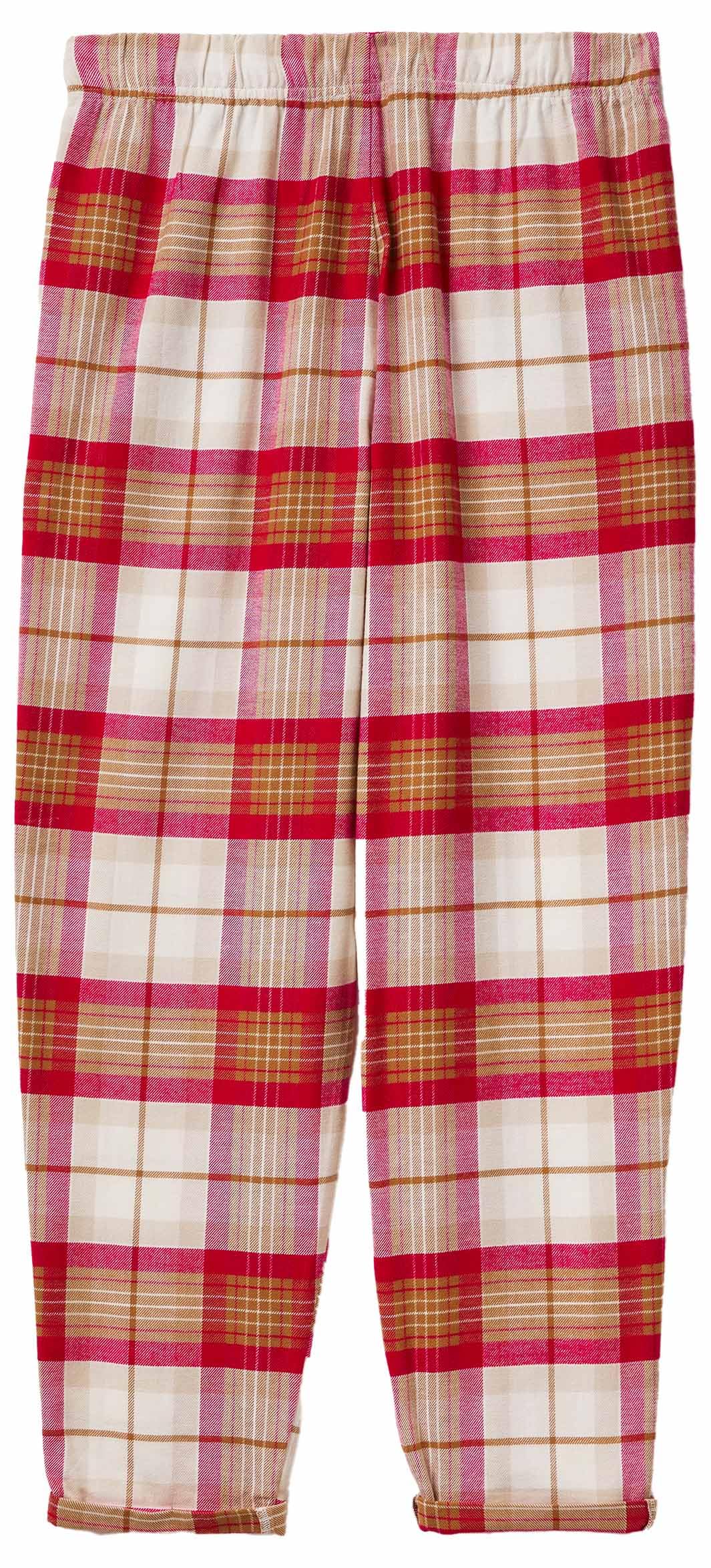 Benetton Pantaloni e Jeans Pantalone Flanella con Risvolto