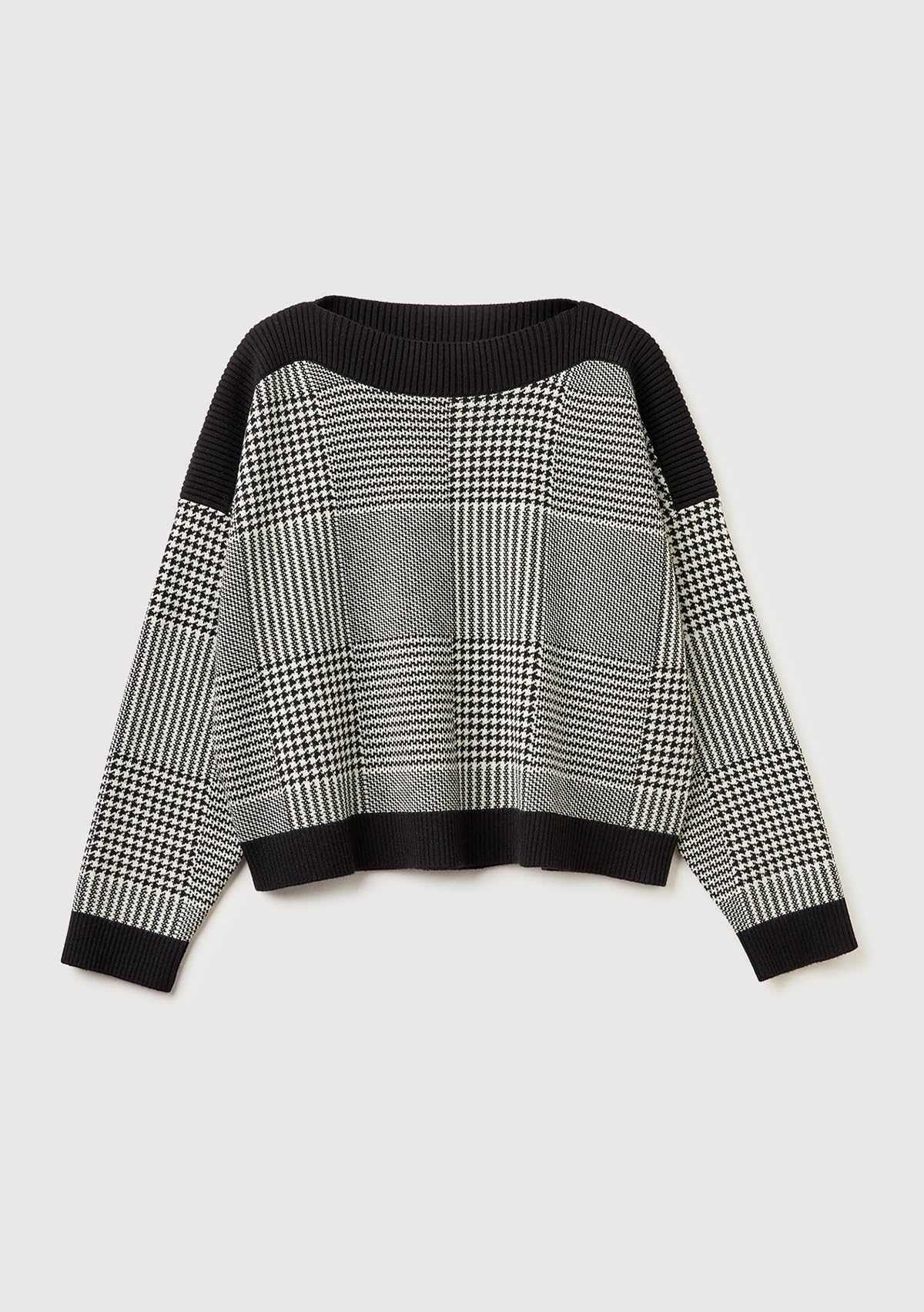 Benetton Maglieria 10ice10ge Maglione Donna XS Principe di Galles