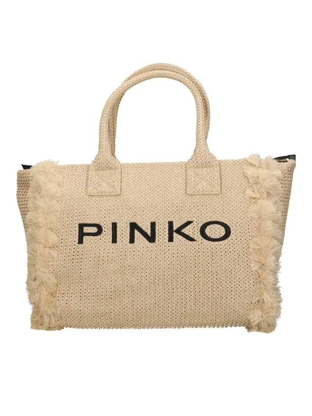 PINKO Beach Raffia 106673 A39Y shopper beige