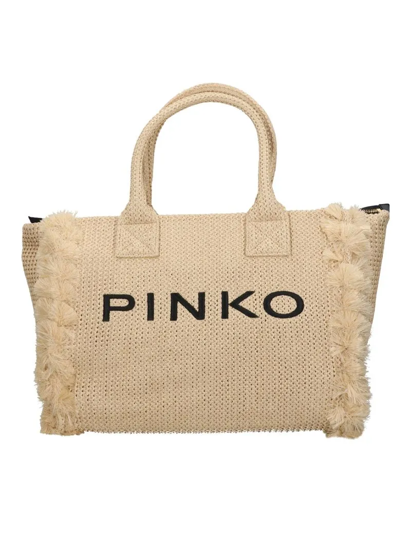PINKO Beach Raffia 106673 A39Y shopper beige
