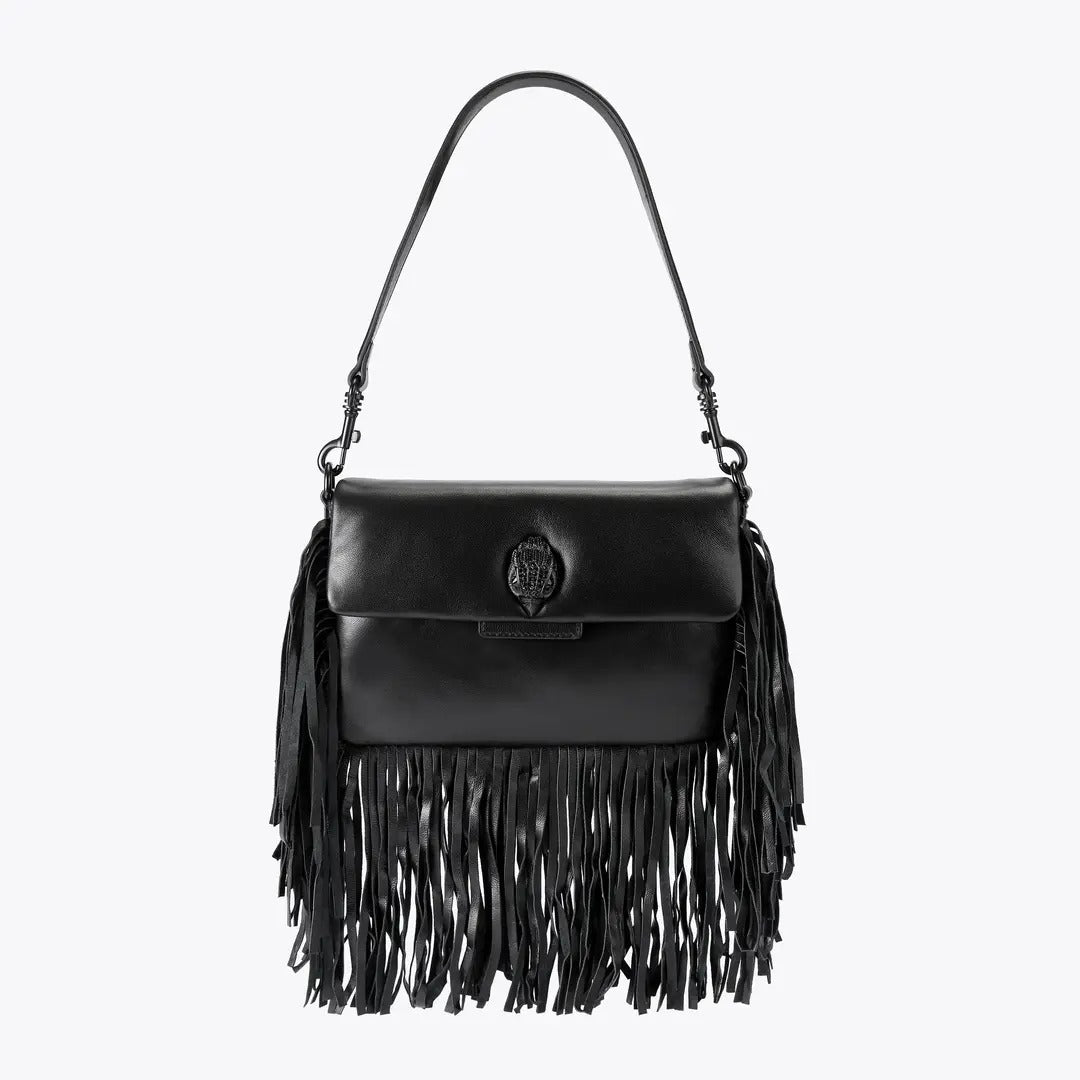Kurt Geiger Oxford Fringe 5846300109 borsa pelle nera