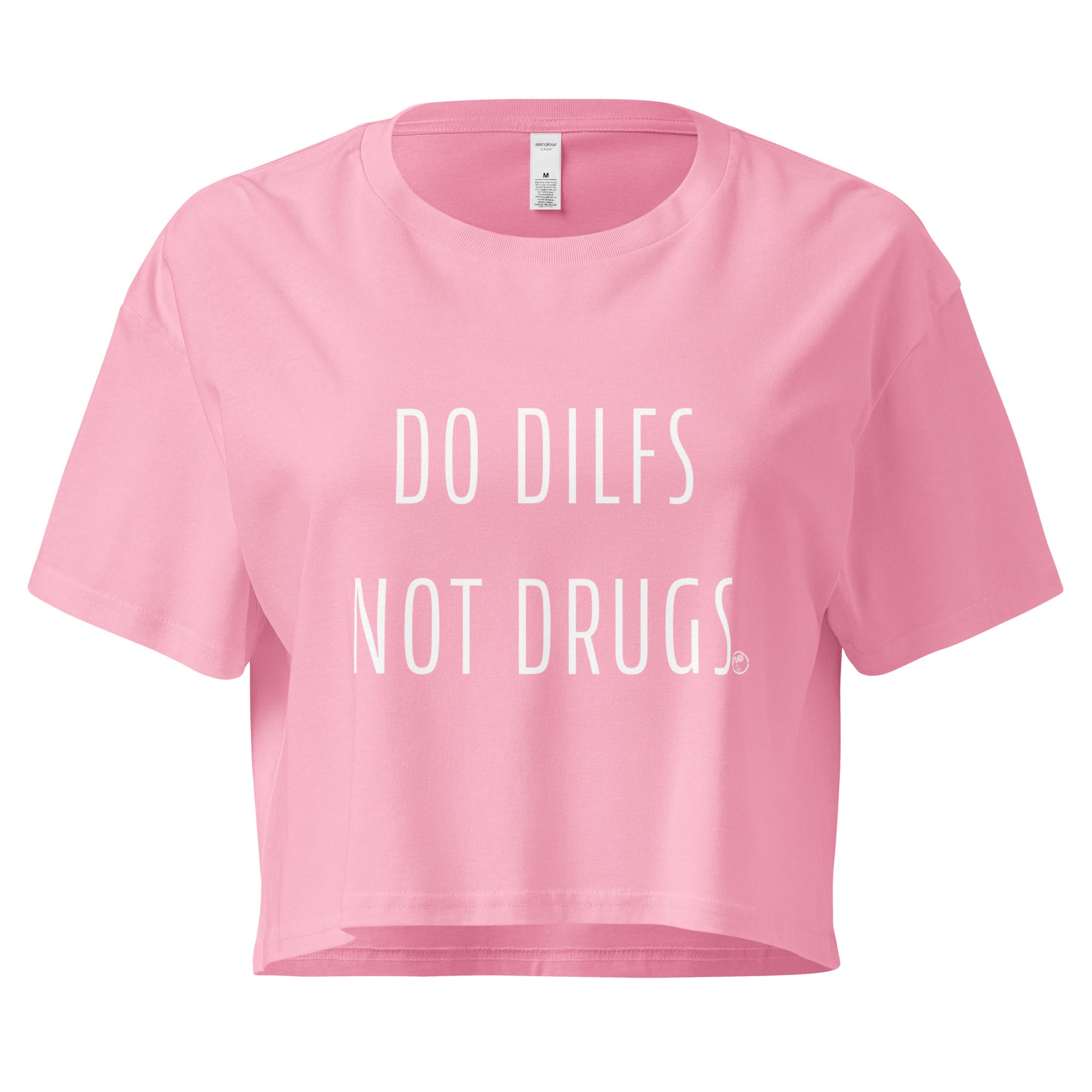 Pure Trash Do Dilfs Not Drugs Crop Top Nero cotone