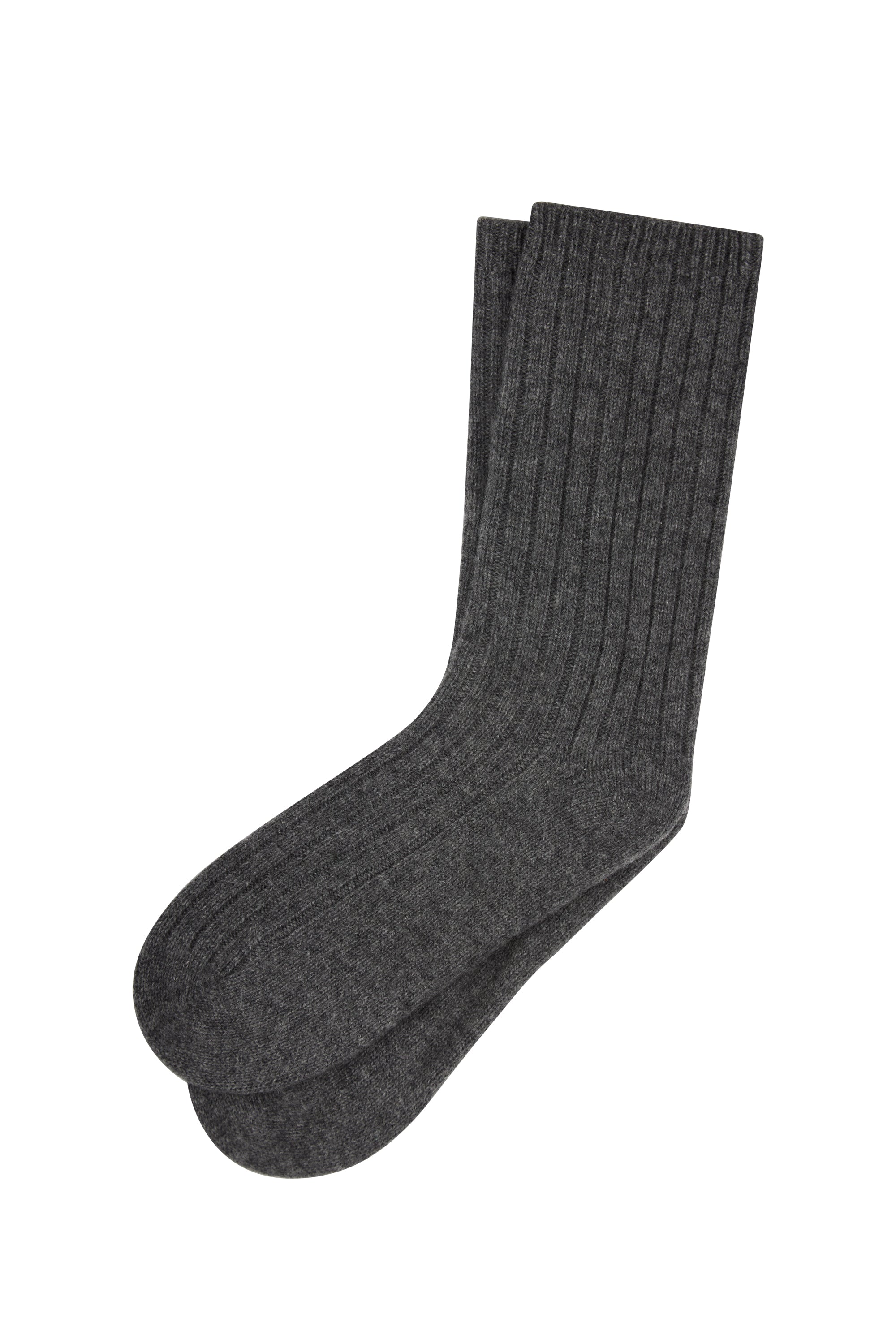 Karen Walker Cashmere Rib Socks calzini cashmere charcoal unica