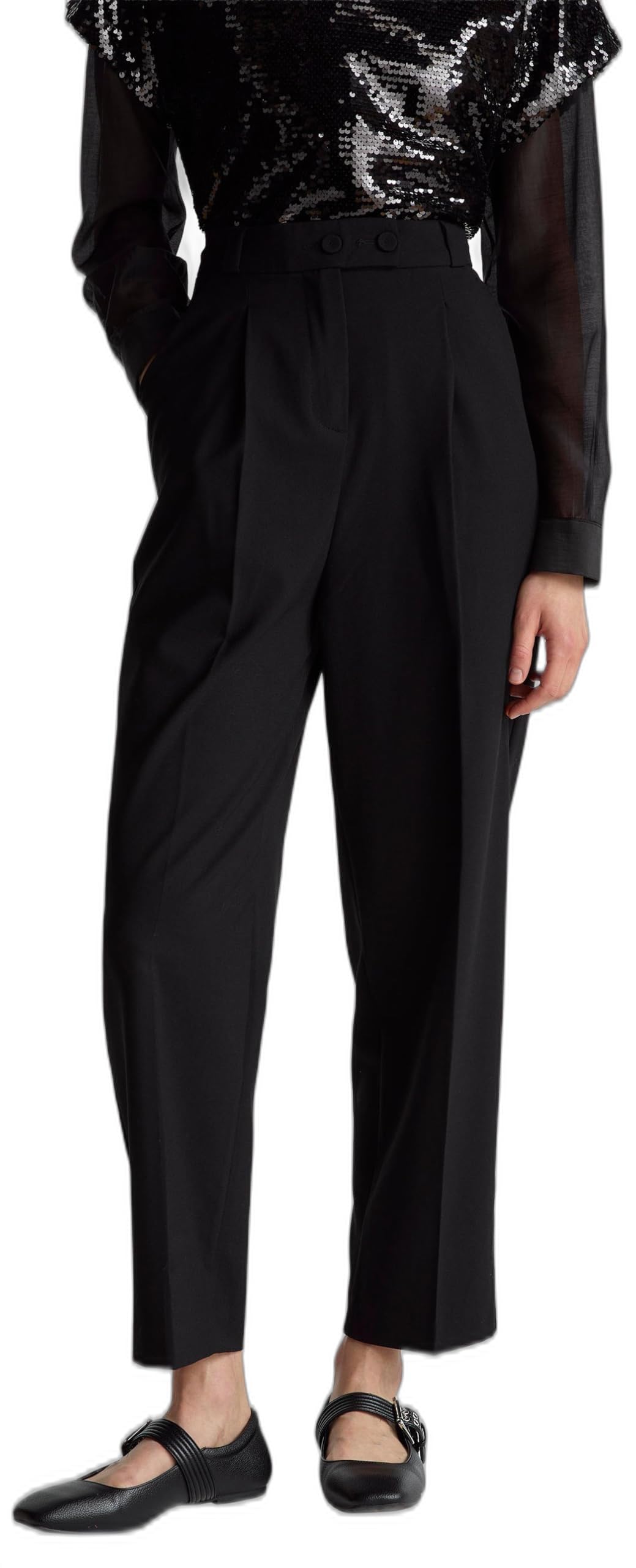 Benetton 4e6qdf0ah Pantaloni Donna taglia 38 tinta unita