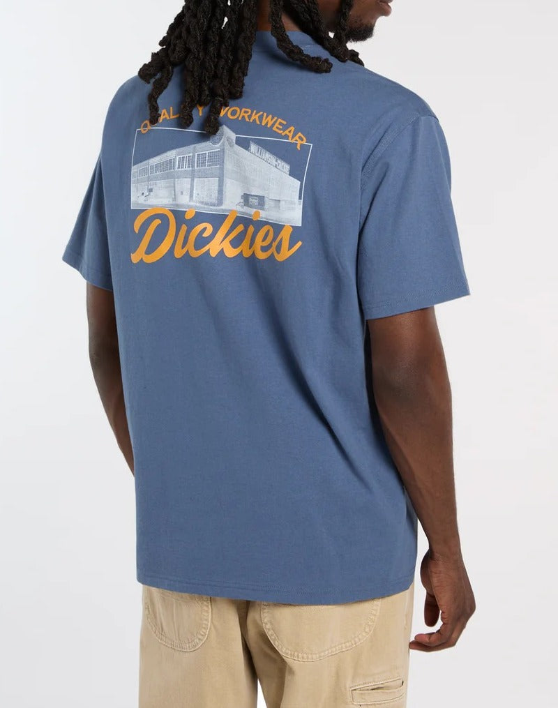 Dickies DK0A8886 Wellsville t-shirt cotone indigo uomo