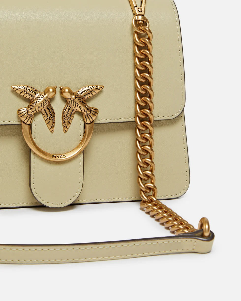 Pinko 100071 A0F1 borsa mini Love One giallo vaniglia