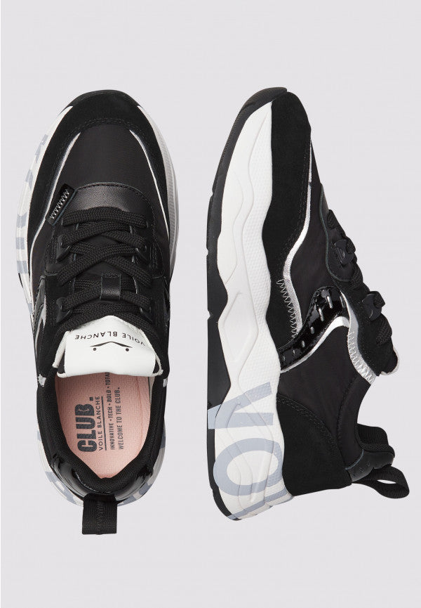 Voile Blanche Club 105 201747506 Sneaker Donna Nero Argento