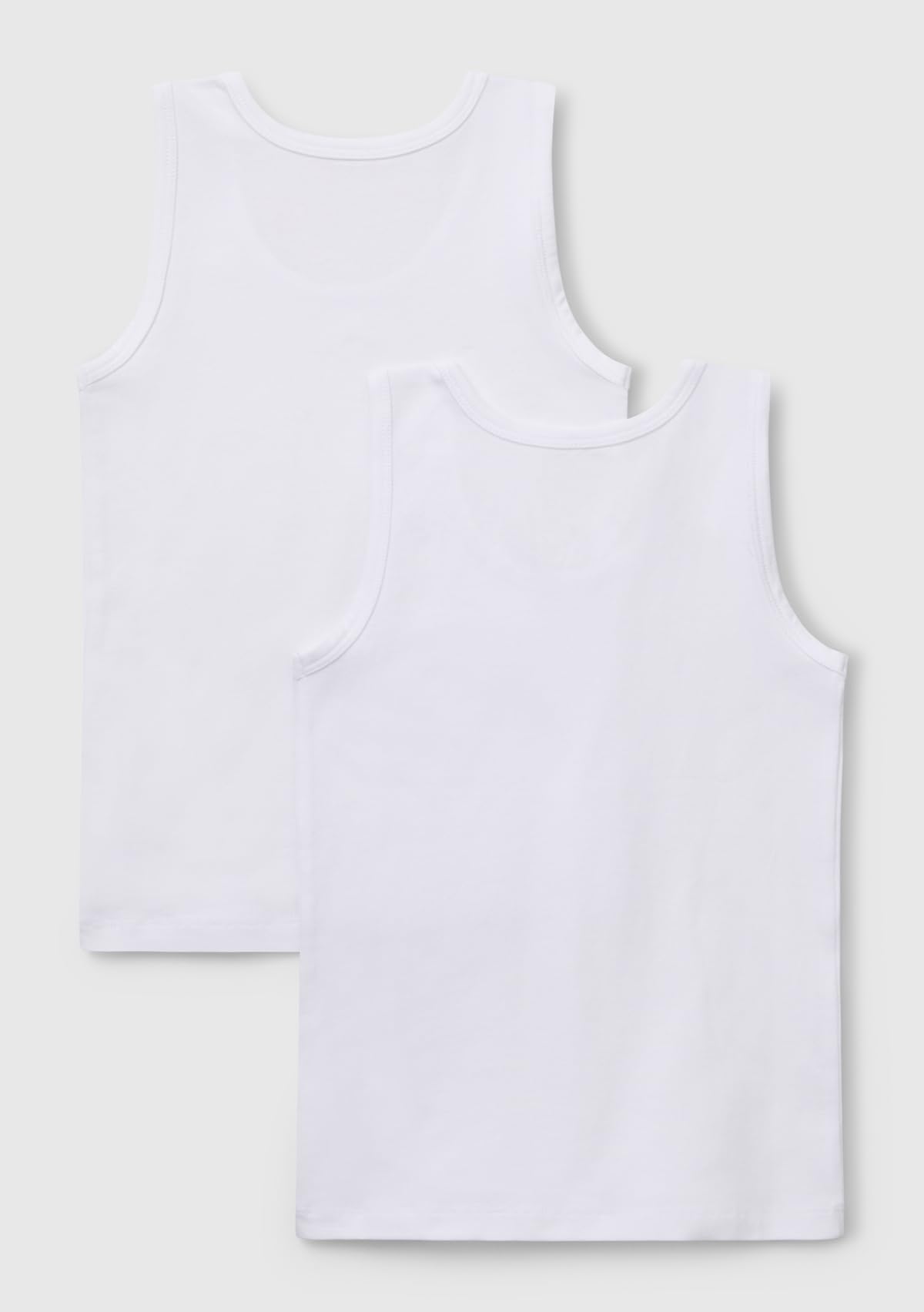 Benetton 3op80h014 Set 2 Canotte Bimbo Bianco 101