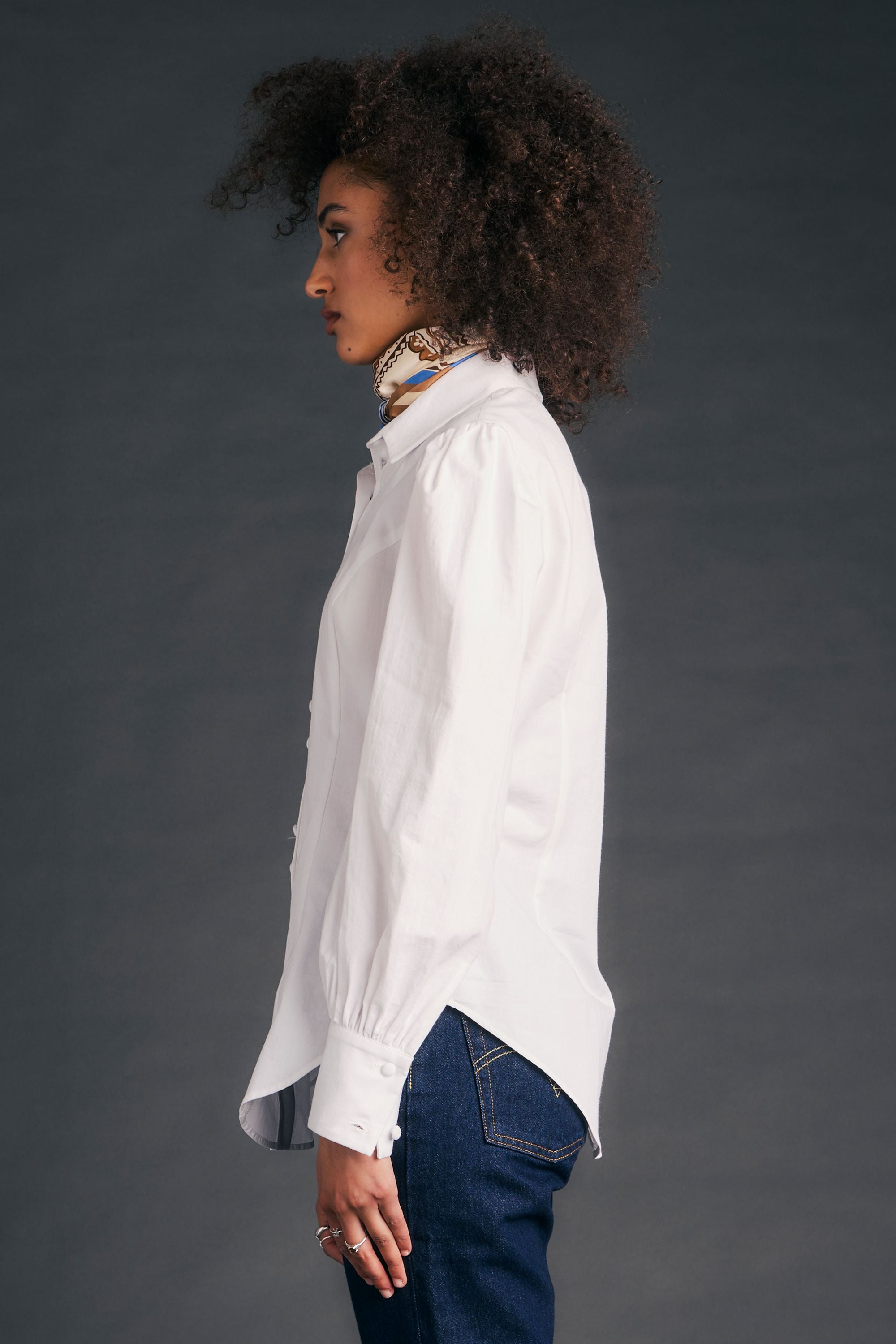 Karen Walker Premier Shirt camicia White cotone organico