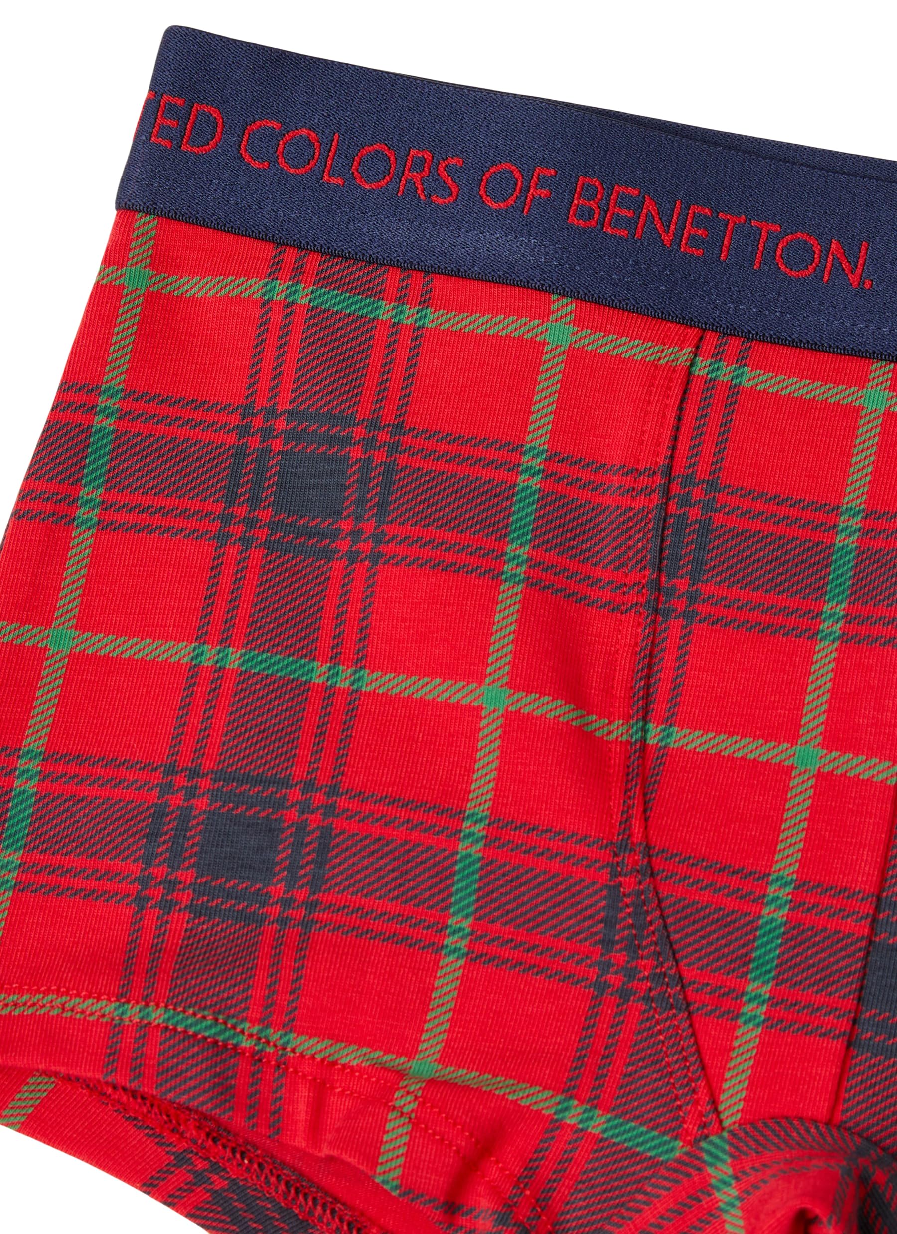 Benetton Boxer Cotone Elasticizzato Stampa Natalizia Allover