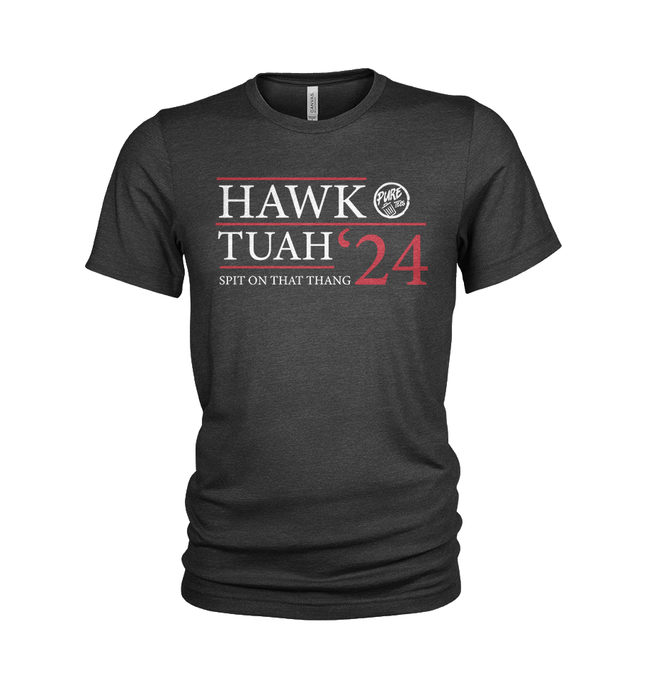 Pure Trash Hawk Tuah 24 maglietta uomo nero cotone