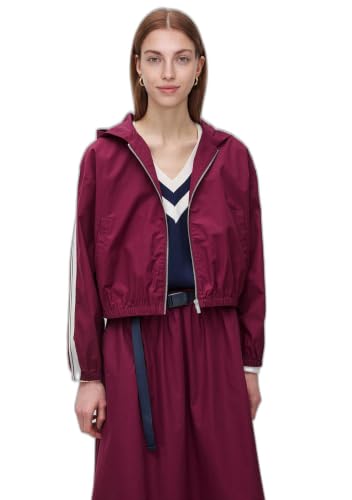 Benetton Giubbino Donna Marrone in Tela di Cotone con Cappuccio