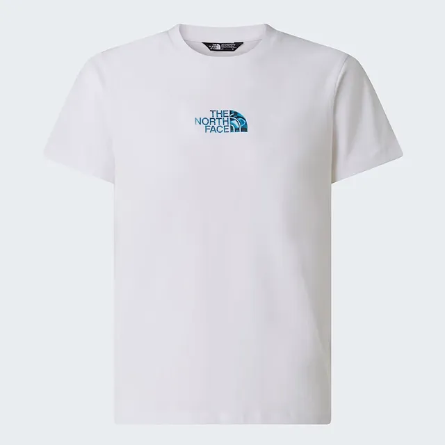 The North Face NF0A8G1W t-shirt ragazzo bianco cotone