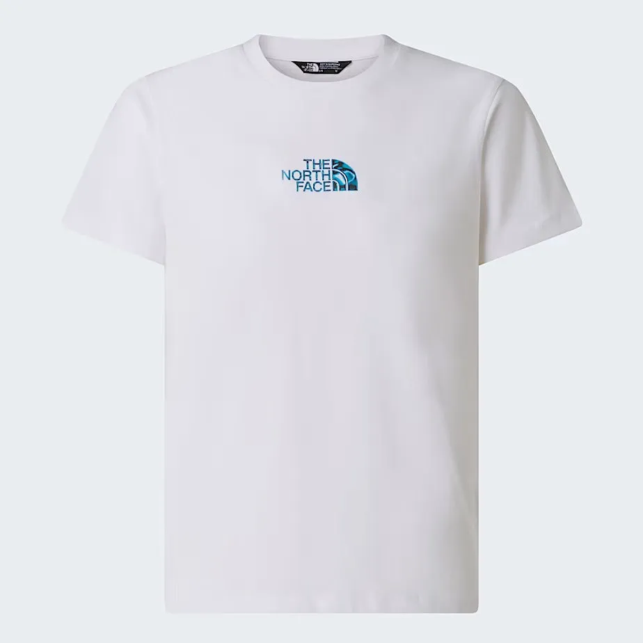 The North Face NF0A8G1W t-shirt ragazzo bianco cotone
