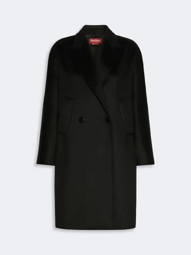Max Mara Studio MSTMASTRO013 Cappotto Nero Taglia 42 Midi