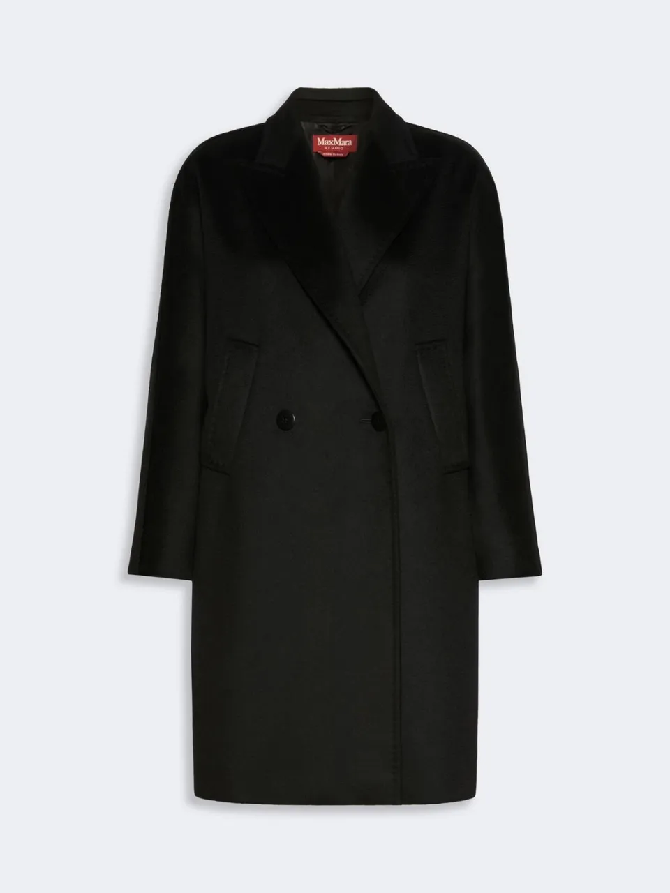 Max Mara Studio MSTMASTRO013 Cappotto Nero Taglia 42 Midi