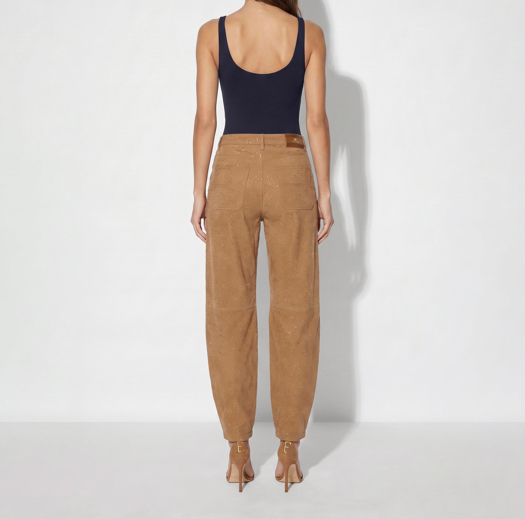 Elisabetta Franchi BO05067E2 body blu notte jersey