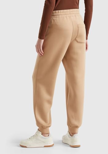 Benetton Pantaloni Felpa Donna Taglia L con Polsino