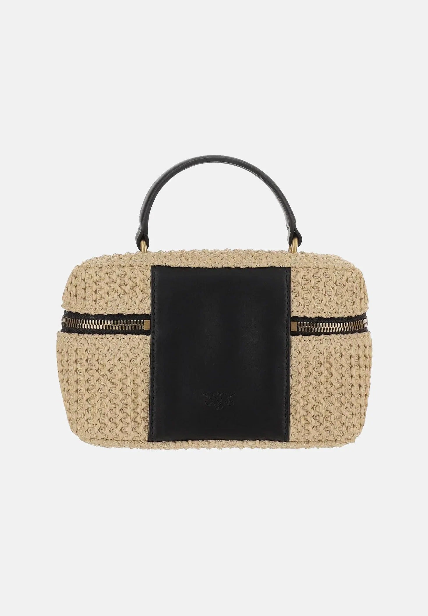 Pinko Vanity 106382 A391 beauty case beige raffia mini