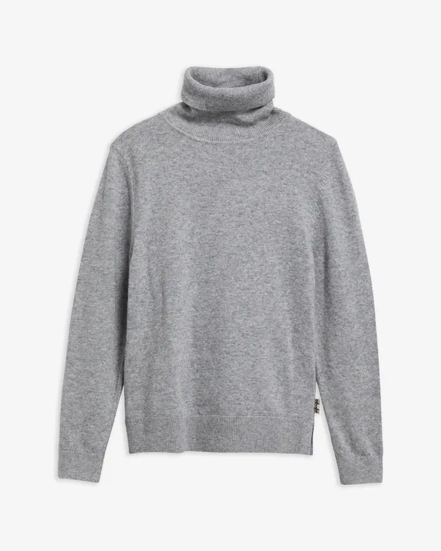 Barbour Pendle LKN1077 Maglia Dolcevita Grey Marl Lana