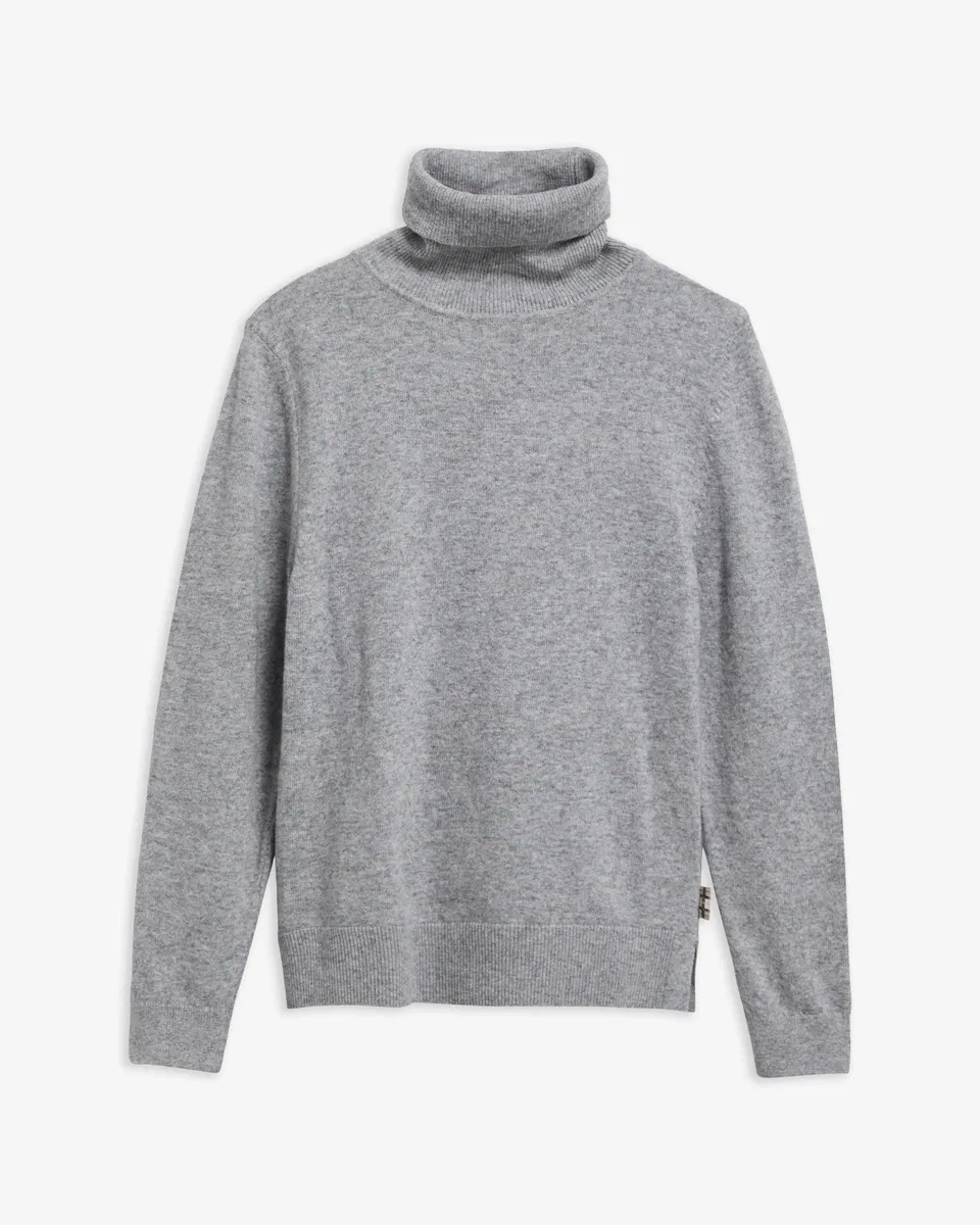 Barbour Pendle LKN1077 Maglia Dolcevita Grey Marl Lana