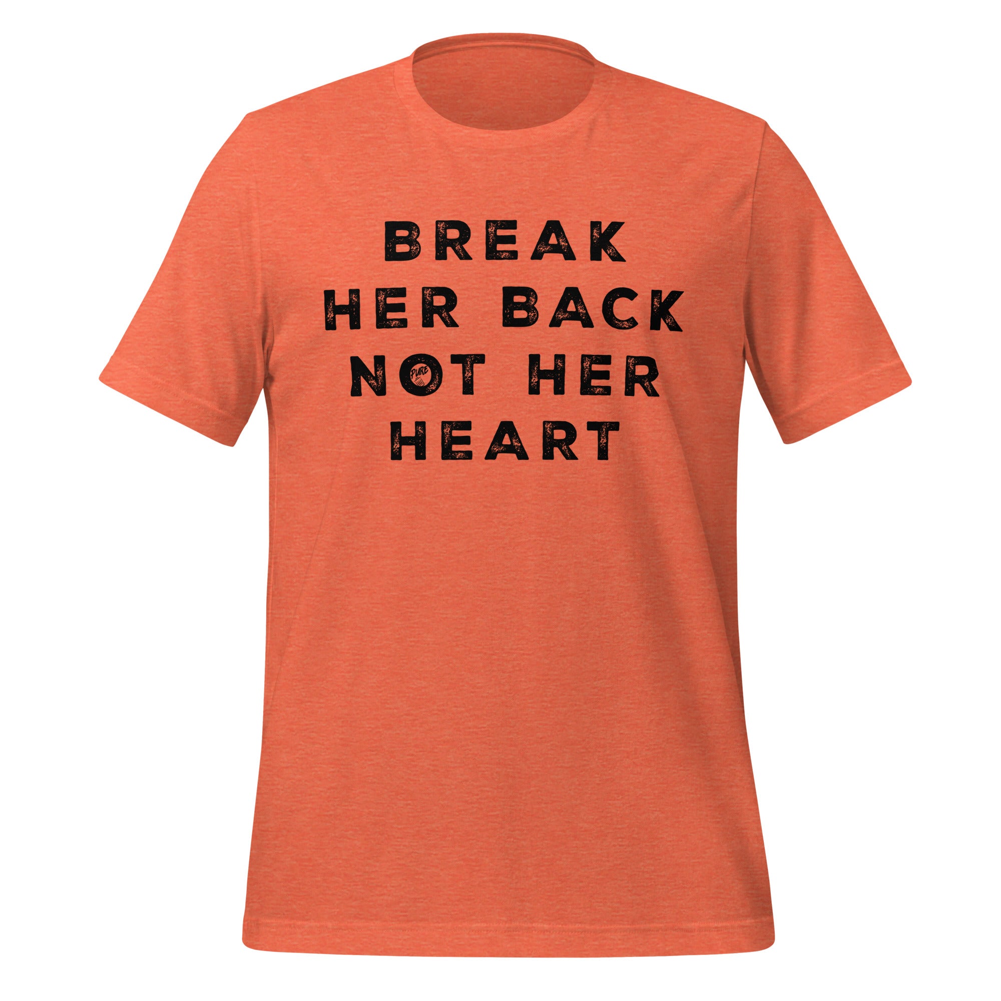 Pure Trash Break Her Back Not Her Heart maglietta uomo nera cotone