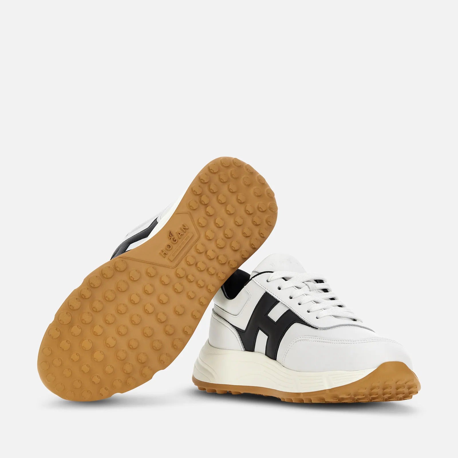 Hogan Hyperlight HXM5630FR30U6 sneakers uomo bianco blu pelle