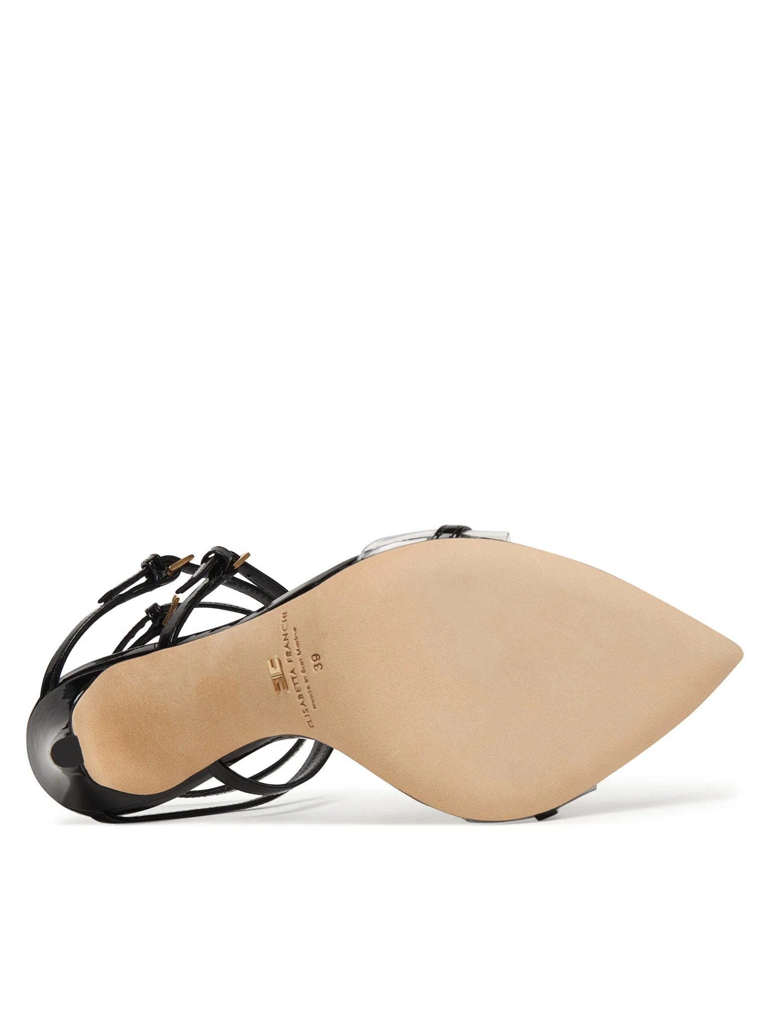 Elisabetta Franchi SA49L61E2 sandalo nero pelle tacco