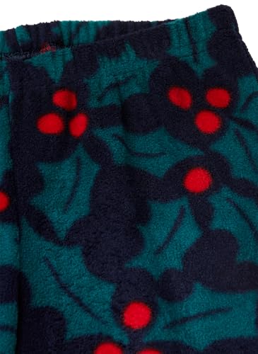 Benetton 3I470P09H Set Pigiama Bambini Verde Pile Xmas