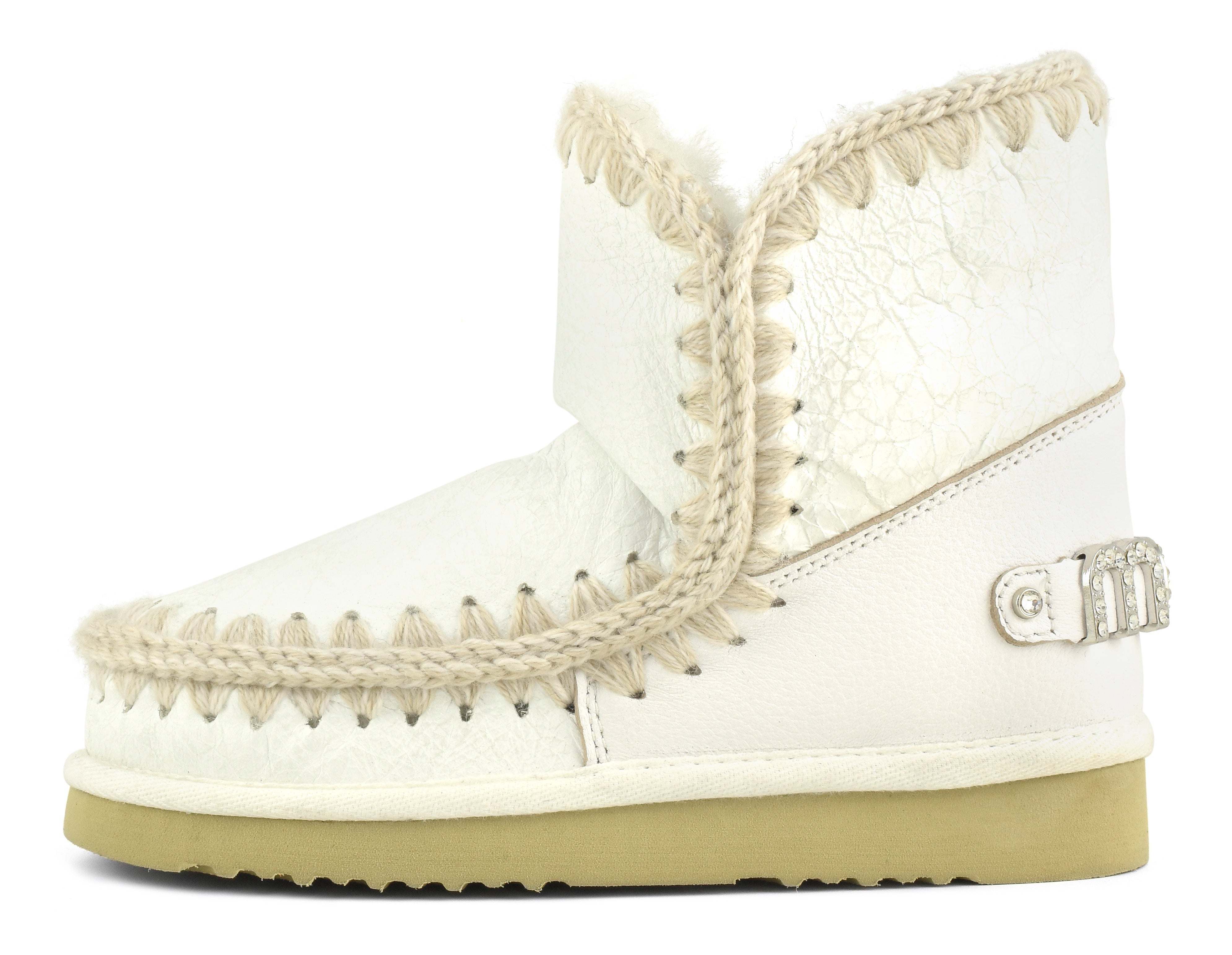 Mou Eskimo 18 FW101036C Stivaletto Montone Waxi White Strass