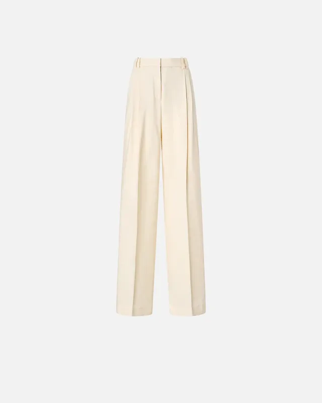 Pinko Brescello 106918 A2W6 pantalone donna bianco crema